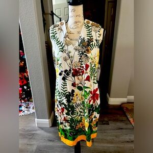 Nordstrom, NWT linen, sleeveless dress!